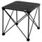 AKTIVE Mesa Plegable Camping, 52 x 52 x 46 cm, Topes antivuelco, Tablero y Estructura Aluminio, Soporta 30 kg, Plegado Compacto, Bolsa Transporte asa Hombro, Mesas Plegables (63051)