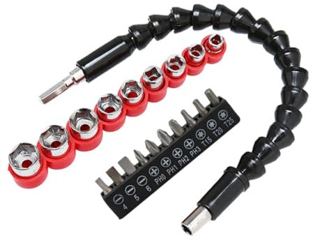 Flex-Bohrer – Flex-Schraubendreher-Bit mit Drehfunktion, Sechskantschaft