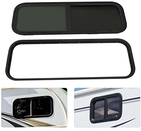 Finestra per camper e roulotte, con rete per insetti, finestra scorrevole per camper, finestre laterali per caravan, per roulotte e rimorchi, finestra scorrevole 900 x 300 mm