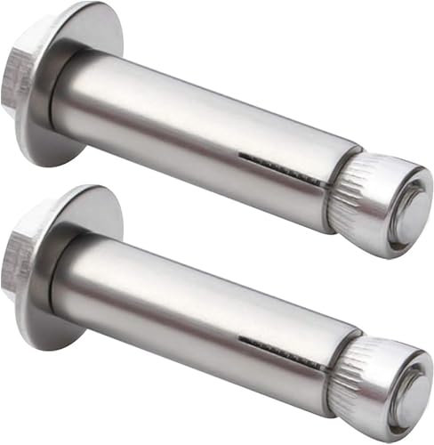Dehnschrauben, Ankerbolzen, Dehnschraubenhülse for 2 Stück, 304 Edelstahl Außensechskantmutter Dehnhülse Dehnschraubenbolzen Hochleistungsfähig (M12*80/2 Stück)(M12*200/2pcs)