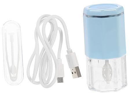 ORFOFE Pulitore per Lenti Contatto Macchina Elettrica Rotante per Pulizia Lenti Detergente Portatile per Contatto per Casa e Viaggio