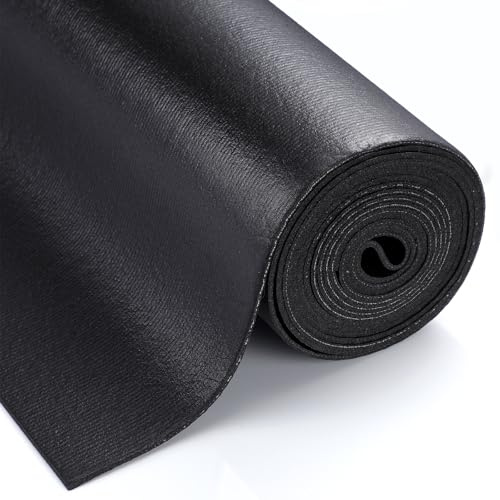 Nuogo Werkzeugkasten-Auskleidung, 0,3 cm dick x 50,8 cm breit x 9,2 m lang, Werkzeugkasten, Schubladeneinlage, rutschfest, für Werkzeugkasten, Kommode, Werkbank, schwarz, robuste Gummi-Regaleinlage