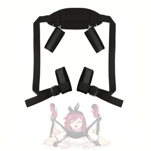 1 Set deportivo de yoga de nailon ajustable de color negro