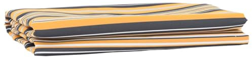 vidaXL Reemplazo de Toldos Amarillo y Gris 1000 x 160 cm, Toldo de balcón, solución Moderna Rectangular, con Materiales Resistentes a UV y Agua para Disfrutar al Aire Libre