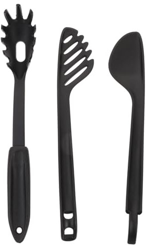 TOPPERFUN Utensilios Para Pasta Nylon Con Pinzas Convenientes Para Cocina Diaria Cucharas Para Espaguetis Resistentes y Fáciles De Limpiar Accesorios De Cocina Prácticos Para Uso Doméstico