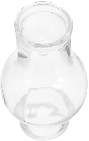 Lámpara de aceite de repuesto de cristal transparente, pantalla para lámpara de petróleo, diseño vintage, protege y proporciona luz para bodas e iluminación de emergencia