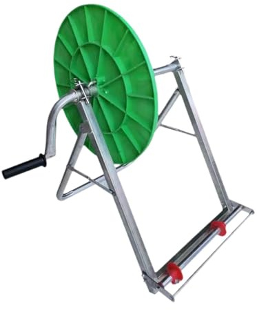 TAIZhiChen Carrello per Tubo da Giardino con Manovella, Supporto Portaoggetti, Porta Tubo, Utensile Avvolgitubo per Pulizia Esterna, Irrigazione, Campeggio in Te, con Disco