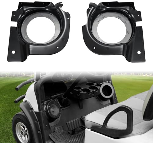 A & UTV PRO Golf Cart Speaker Pods Mount for E-Z-Go RXV 2008+, Kick Panel Speakers Sound Bracket Holder for EZGO RXV 2008+, Front Under Dash Dual Accessories, Support 6.5 Speaker Devices, 2PCS