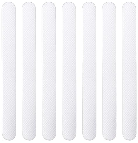 Non Slip Bath Stickers, Bath Stickers, Non Slip Shower Stickers, 72PCS Transparent Anti Slip Shower Stickers, S-Shaped Non Slip Bathtub Stickers for Bathroom, Shower, Pool, Stairs, 1.3*18cm (24PCS*3)