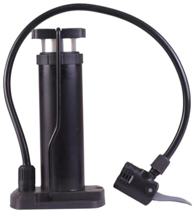 ROMISBABA Pompa da Pavimento per Bici con Azionamento a Piede Manometro Integrato Mini Compressore Leggero e Portatile per Pneumatici di Biciclette e Gonfiabili Nero