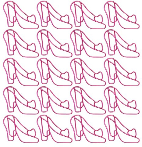 20 Stück Büroklammern In High Heel Form Farbige Metall Büroklammern Datei Organizer Clips Metall Lesezeichen Clip Für Büro Schule Einzigartige Büro Schreibwaren Geschenkideen