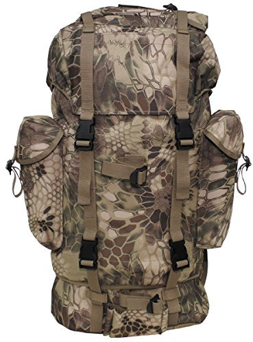 Max Fuchs MFH Großer Kampfrucksack der Deutschen Bundeswehr 65 Liter Wanderrucksack Trekkingrucksack (Snake FG) Rucksack-30254o