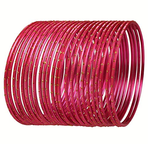 Touchstone Färgglad armbandskollektion indisk Bollywood-legering metall och texturerad silkstråd handled förskönare designer smycken armband för kvinnor., XL - Circ 8.6 in-Indn Size 2.12-Dia 2.7 in,