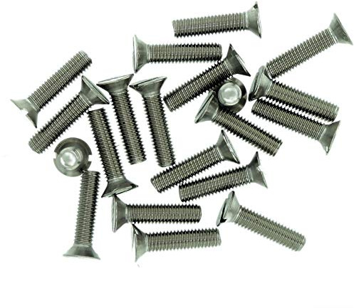 M1,4 (1,4 mm x 12 mm) Schlitz-Senkkopf-Maschinenschraube – Edelstahl (A2), 20 Stück