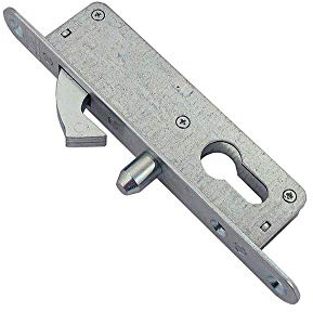 ADGO H-35 Cierre de Gancho Para Puertas Peatonales Incorporadas Puertas Correderas Correderas para Perfiles de Aluminio, con Recubrimiento de Polvo, Gris Plateado, 1 pieza