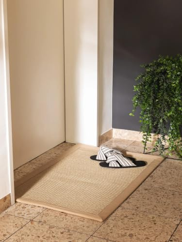 benuta Nest Sisal Naturfaser Teppich Sana - Creme 40x60 cm - Robuster Teppich für Esszimmer & Wohnzimmer - 100% Sisal Naturfaser - Zeitloses Design