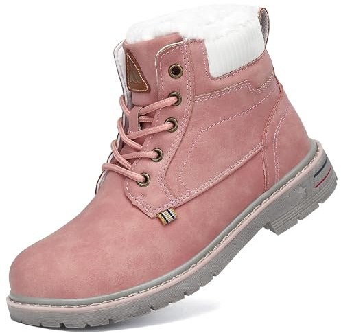 Mishansha Chaude Bottines Hiver Enfant Fille Garçon Rose 32 EU