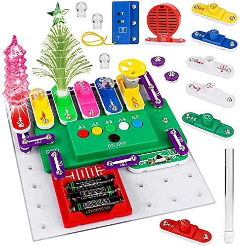 Yangers Elektronisches Leiterplatten-Set für Kinder, Schnappverschluss, elektrische Erkundung, pädagogische Wissenschaft, Analyse und Design-Set für Kinder