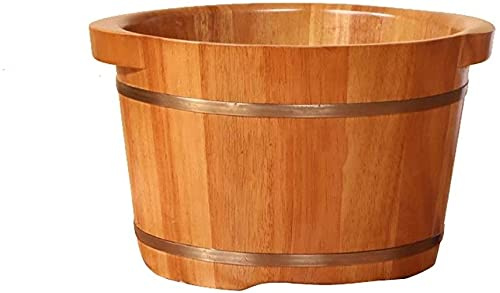 Foot Tub Wooden Foot Basin Household Gift Foot Soaker Tub,Wooden Foot Soak Sauna Foot Tub, Massage, Spa, Sauna, SoakHandmade Wooden Footbath Tubs,Foot Bath Wooden Bucket Foot Spa,Sauna Accessories Hou