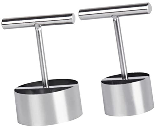 HEMOTON Haushaltsgeräte Multitools Edelstahl-Äpfelentkerner 2-Teiliges Fruchtkernentferner Für Äpfel Birnen Ananas Multifunktions Schneidemaschine Fruchtgabel