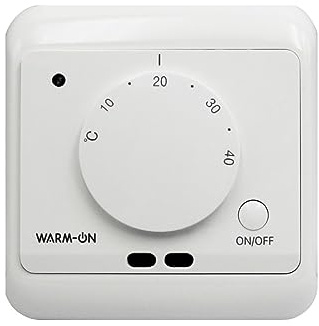 WARMON Temperaturregler, Thermostat AC3082H analog für elektrische Fußbodenheizung