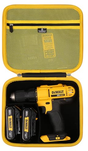 Tourmate Hard Storage Case for DEWALT Cordless Drill Driver and R 2.0 Ah Battery and Charger Included (Case Only)