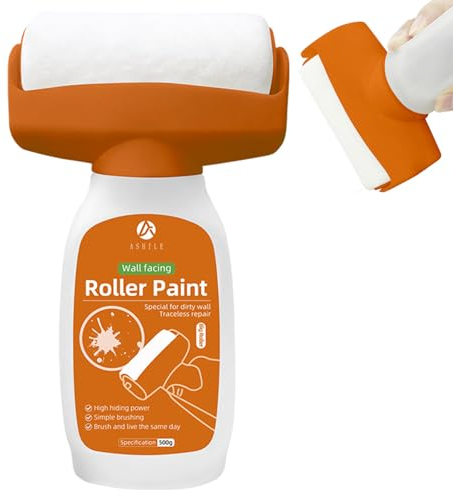 Hugsweet 500g Wandreparatur Roller Farbe Wandfarbe Reparatur Wand Reparatur Rollbürste Wandreparaturpaste Wandreparatur Creme für Reparieren von Fleckenflecken und Beschädigte Wände