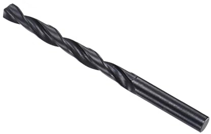 CoCud 6542 Hochgeschwindigkeitsstahl Spiralbohrer, 9,7mm D 132mm L | Schwarzoxid gerade Spiralbohrer für Metall, Holz, Kunststoff, Aluminium