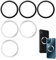 6 Stück Magnetic Ring Sticker Compatible with Magsafe Ring,Magnet Handy,Aufkleber,Hülle Auto Holder,Magnetring Autohalterung,Car Mobile Phone,Black und Silver,für All Smartphones Attaching Plates