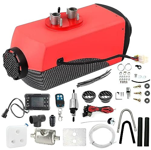 Inscrip 12V 5KW Air Diesel Heater, Portable Parking Heater Diesel Night Heater with Remote Control, LCD Switch, 10L Tank, Diesel Heating Quiet for Car Trucks Boat RV Trailer Campervan Yacht Caravan