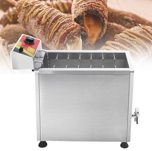 Freidora Comercial De 3000 W, MáQuina Para Hacer Perritos Calientes, Freidora De Palitos De Queso De 25 L, Horno Para Bocadillos, Patatas Fritas Y Salchichas De MaíZ, Parrilla EléCtrica,220V