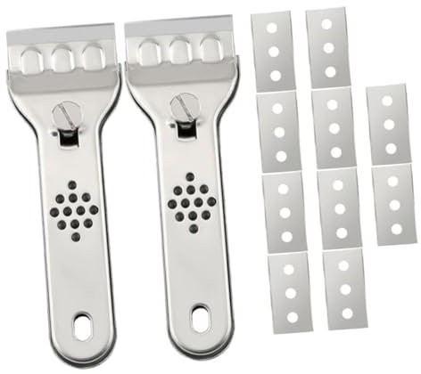 SHOWERORO 1satz Multifunktions-reinigungsschabern Für Küche Und Böden Effektives Werkzeug Zum Entfernen Von Flecken Und Schmutz Austauschbaren Klingen Und Ergonomisches Design