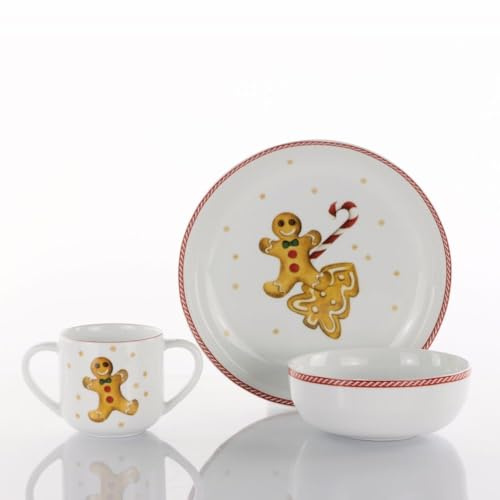3-teiliges Geschirrset Sweet Weihnachten