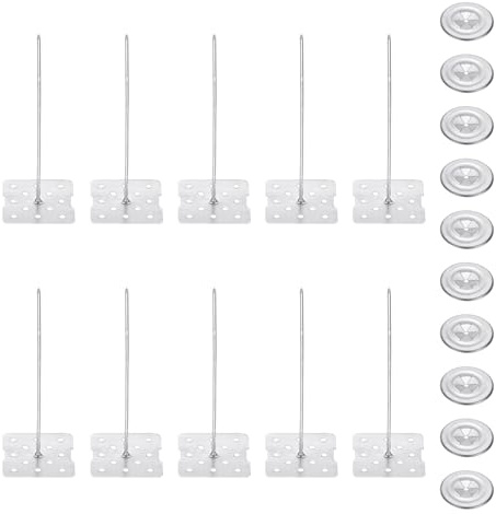 PATIKIL Perni Isolanti Forati 60mm con Rondella, 50 Set Tasselli Isolanti 2in per Fissaggio Pannelli in Schiuma a Parete o Soffitto