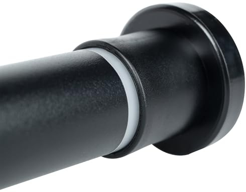 Black Shower Curtain Rod,31 to 80 In,Adjustable Spring Tension Shower Rod
