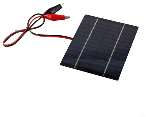 UTTASU Solar Charger Panel, Fast Charger Outdoor Charging Board High Efficiency Waterproof DIY Solar Battery 5W 12V Polycrystalline Silicon for Garden Lights Gadgets