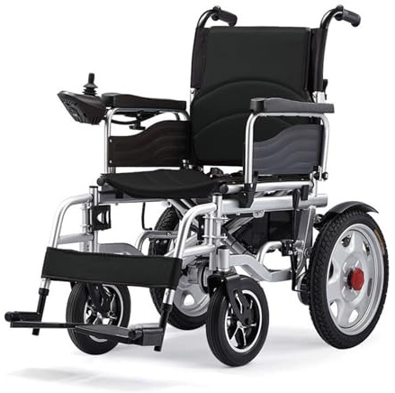 Silla de ruedas eléctrica plegable con motores dobles sin escobillas y freno electromagnético para giro cero, diseño portátil que mejora la movilidad
