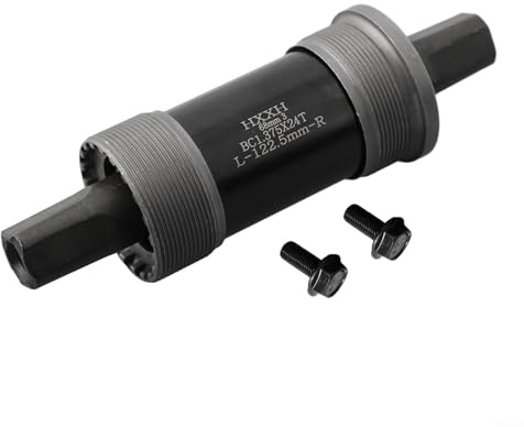 Gdfnmogo Pedalier cuadrado cónico, 68 mm de acero sellado rodamiento bielas BB eje para, bicicleta de montaña de carretera (122.5#)