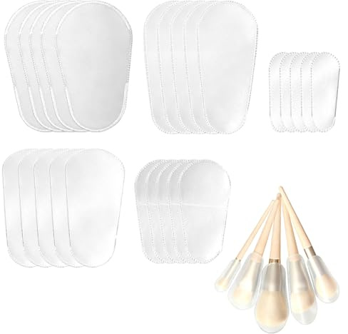 20 Pcs Makeup Brush Protector, Makeup Brush Holder Travel, 5 Sizes EVA Make up Brush Protector, Dustproof Waterproof Cosmetic Brush Cover for Travel & Daily Storage Organizer