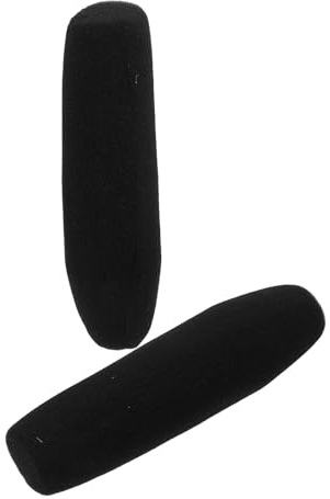 Cabilock 2 pezzi Copri Microfono Antivento Spugna Alta Densità per Videocamere e Microfoni da Esterno Riduzione Rumore per Interviste all Aperto Protezione Resistente alle Intemperie