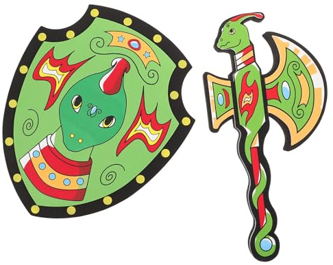 ibasenice Jou Pirate pour Garçon Fille Accessoire De Cosplay Rôle Léger Et Souple avec Bouclier Inclus pour Jeu De Combat Extérieur