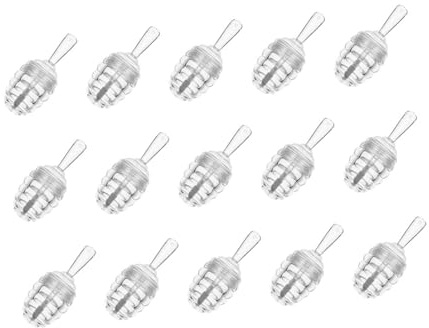 Zerodeko Lot de 15 Tubes de Gloss à Lèvres en Plastique Forme Pots à Miel Réutilisables Rechargeables pour Échantillons Commerciaux et Voyages D'affaires