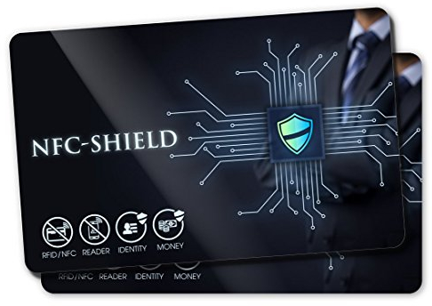 2X NFC Shield Card - RFID & NFC Schutz/Blocker - Made in Germany - Schützt das gesamte Portmonnaie & Kartenetui mit Ihren EC und Kreditkarten - Nie Wieder RFID Schutzhüllen notwendig