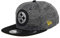 New Era Pittsburgh Steelers NFL Grey Collection 9Fifty Snapback Cap - S-M (6 3/8-7 1/4)