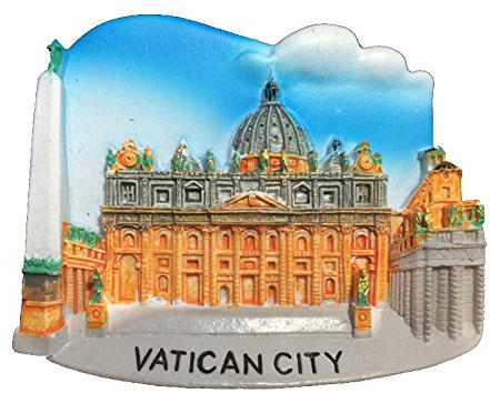 Basílica de San Perter Ciudad del Vaticano Roma Italia Refrigerador Imán Turístico Souvenirs, Resina 3D Roma Nevera Imán Decoración Hogar y Cocina de China