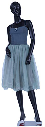 Eurohandisplay EH Abstrakt Hautfarbe in matt EH12-8 stehend weibliche Schaufensterpuppe Schwarz neu schick Mode modellierte Frisur