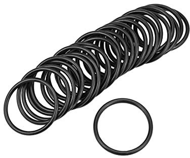 sourcing map 25St Metrische Nitrilkautschuk O-Ringe Dichtung 31mm AD 26mm ID 2,5mm Breite