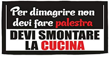 STAMPATEK Asciugamano Palestra Divertente in Microfibra Slogan Telo Panca Sala Pesi Fitness ad Asciugatura Rapida Sport Antiscivolo 50x100 cm