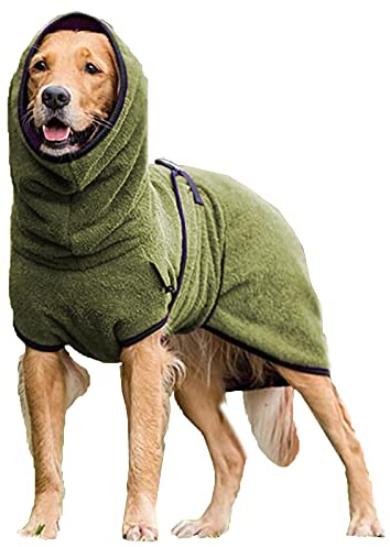 MOTOY Hundebademantel Handtuch Hund Katze Bademantel Handtuch saugfähig verstellbar Mikrofaser Hundemantel Handtuch schnell trocknend super saugfähig Haustier Hund Bademantel