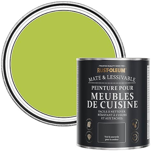 Rust-Oleum abwaschbare Küchenschrankfarbe in grün mit Matt Finish - Limette 750ML